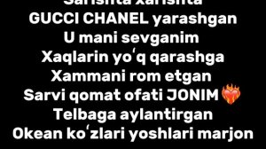 Koʻzlari tim qora barbie KARAOKE version (Talablarga binoan