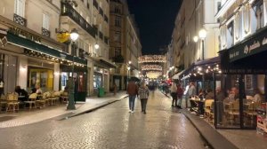 ??[PARIS 4K HDR] ?CHRISTMAS LIGHTS STREET "RUE MONTORGUEIL"? (4K VERSION) 23/NOVEMBER/2022