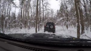 NISSAN PATROL Y61 два патрола на 42 тракторах в лесу. 21.02.22