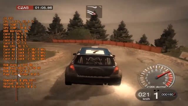 Laptop HP Pavilion g6 Colin McRae Dirt Bilstein Niemcy