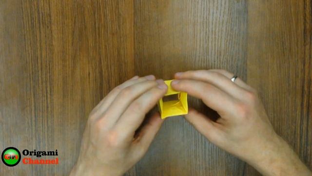 Оригами. Оригами волчок. Origami spinning top. смотреть онлайн