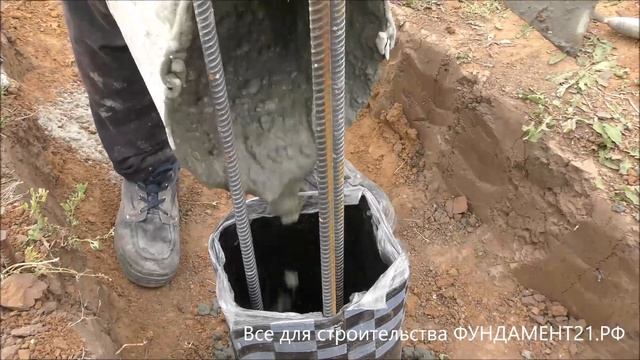 Свайно-ростверковый фундамент буром ТИСЭ смотреть онлайн