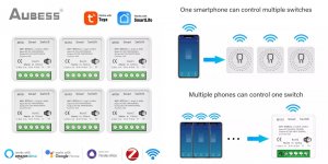 Умный мини выключатель Tuya ZigBee 3 Smart mini switch