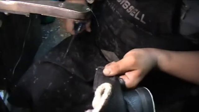 ушивание голенища в полусапожках зимних