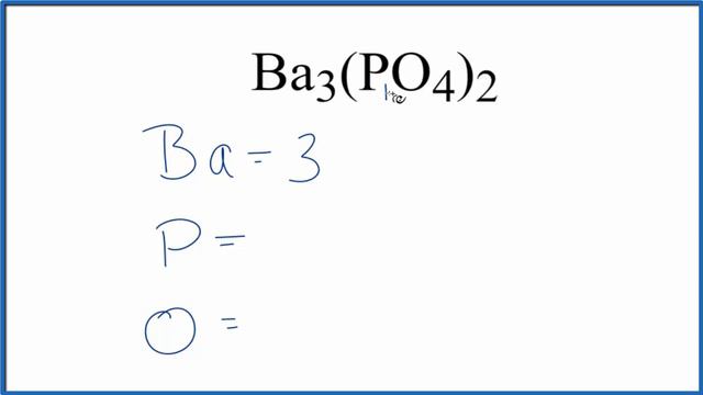 How to Find the Number of Atoms in Ba3(PO4)2 (Barium phosphate) смотреть онлайн