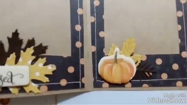 Скрапбукинг. Обзор осенней странички в рамке♥️ смотреть онлайн