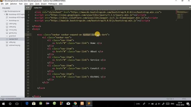 Bootstrap 4 Tutorial in Hindi Part 6 : Bootstrap 4 responsive navbar in Hindi | navbar collapse