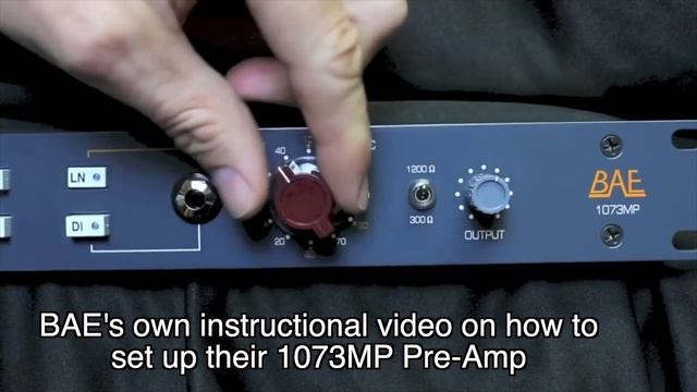 How To Set Up a 1073 Neve Style Pre Amp