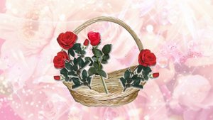 Корзина цветами