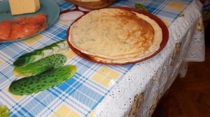 Блины на Масленицу - с сыром, сёмгой и укропом!