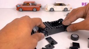 Assembling LEGO Mercedes-Benz 190E. REVERSED VIDEO
