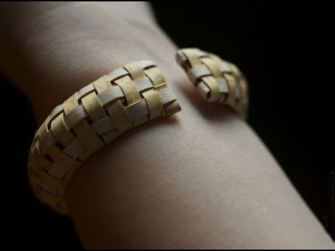 Как сделать плетёный браслет из бересты. смотреть онлайн