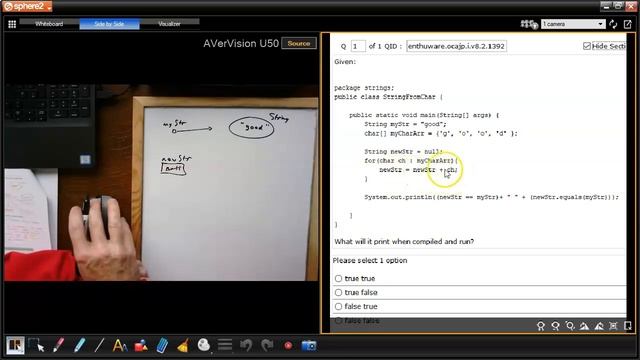 What happens when when you append a char to a String which is null? (enthuware.ocajp.i.v8.2.1392) смотреть онлайн