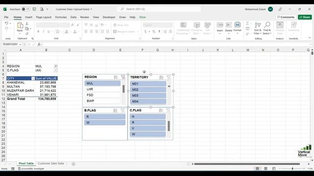 Slicer | Filter data on clicks |Free Online Excel Course| Module 2-12 |Microsoft Excel Tips & Trick смотреть онлайн