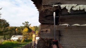 Шлифовка дома.  Восстанавливаем старую дачу. ч1 Дача до/после