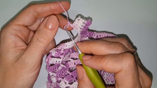 Берет крючком "Лесенка и Кружево" Ч.2 Брюггская тесьма №1 / Мамочкин канал