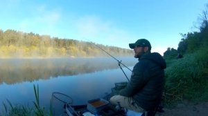 Ловля Фидером на Реке или Неман Раздает даже Карасей! Серия 1.