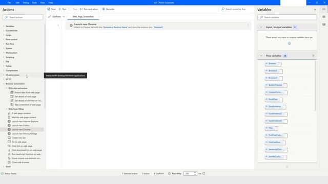 How to take screenshot of a web page in Power Automate Desktop смотреть онлайн