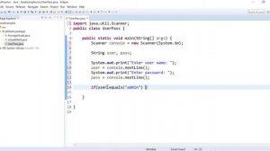 User name and Password Java codeTutorial