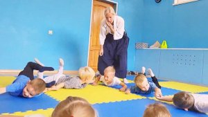 Детская тренировка айкидо. Дети от 3 лет.