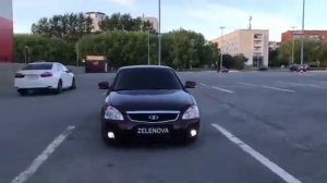 ЛАДА Приора НА ПНЕВМЕ ЕЗДА по парковке