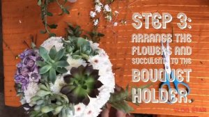 Succulent Wedding Bouquet Tutorial