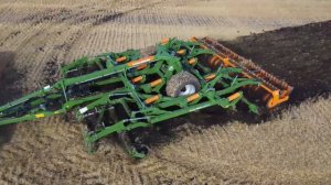 Работа Ceus 5 с NH по сырой стерне.#amazone #tillage #ceus #nh