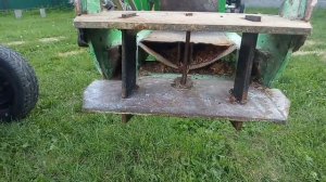 Дровокол гидравлический, навесной на минитрактор. Не обычный экземпляр.