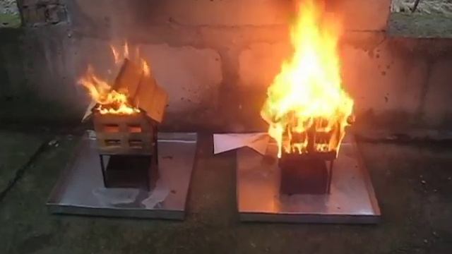 Тест на огнестойкость Огнебиозащита F-1 Kompozit смотреть онлайн