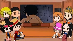 ? Past Mugiwara react to Luffy | One piece | Luffy | Gacha Club