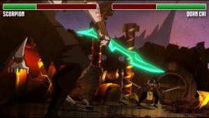 Scorpion vs. Quan Chi WITH HEALTHBARS | HD | Mortal Kombat Legacy: Scorpion's Revenge