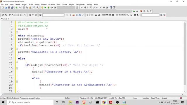 7. Managing Input and Output Operations || C Programming.