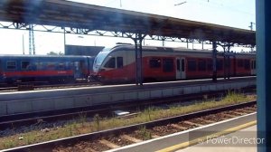 Trains in Budapest Keleti palyaudvar/railway station - August 2019