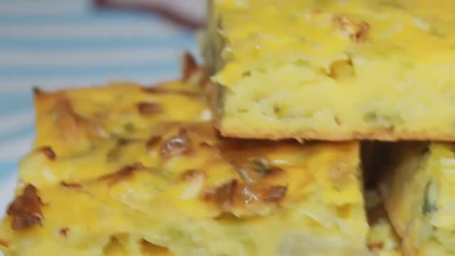 Пирог с капустой и зеленым луком