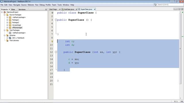 Java Tutorial for Beginners - 26 - Using "super" keyword in constructors смотреть онлайн