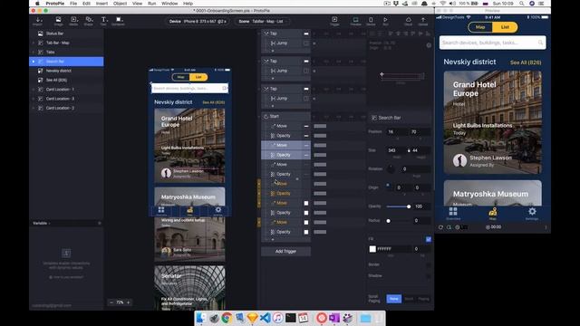 Как сделать прототип интерактивной карты в ProtoPie? Часть 2