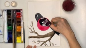 Рисуем снегиря с самыми маленькими  Как нарисовать птицу снегиря шаг за шагом  Урок рисования для д