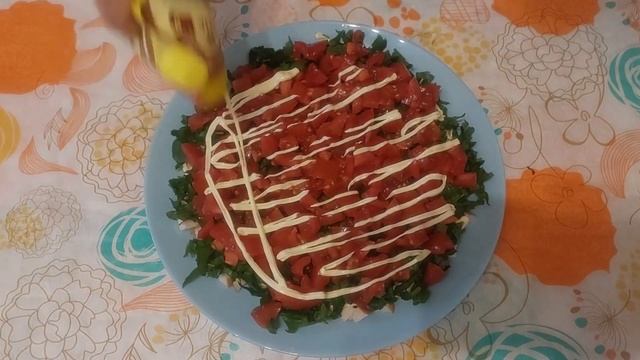 САЛАТ з копченою грудкою та сухарями/SAŁATKA z wędzoną piersią / SALAD with smoked breast смотреть онлайн