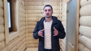 Внутренняя отделка бани из оцилиндрованного бревна. Сруб бани под усадку, что дальше?