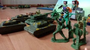 1# объденюная армия солдатиков оас против лего