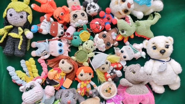 Игрушки амигуруми, которые я связала за год!