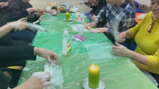 Мастер-класс "Бусы, в технике мокрого валяния шерсти"