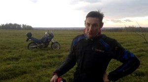 Cagiva Elefant. Поле. Мотосезон 2016 Тверь.