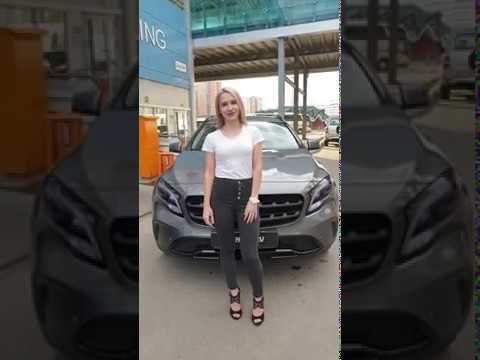 Mercedes GLA 250 - антихром автомобиля, оклейка хромированных деталей пленкой черный глянец