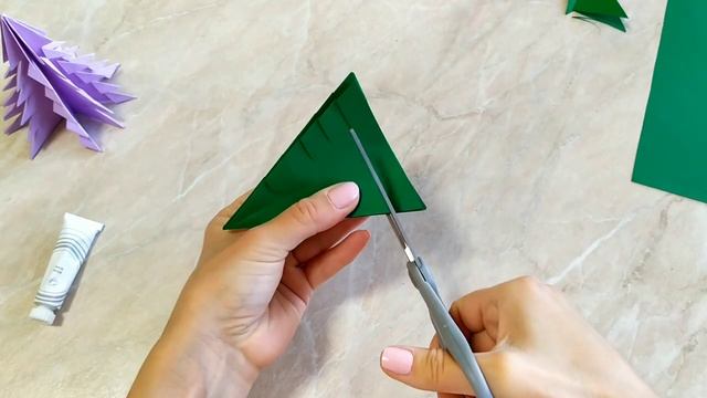 Объемная Ёлка 3D из бумаги своими руками. смотреть онлайн
