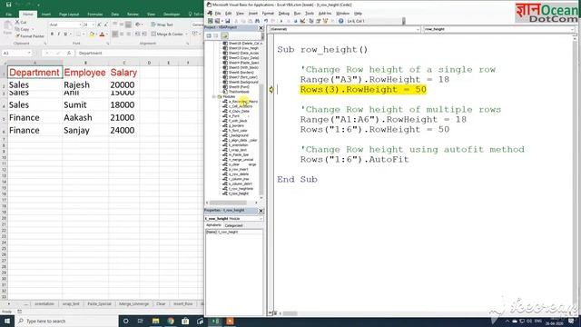 Change Row Height in Excel VBA Macros смотреть онлайн