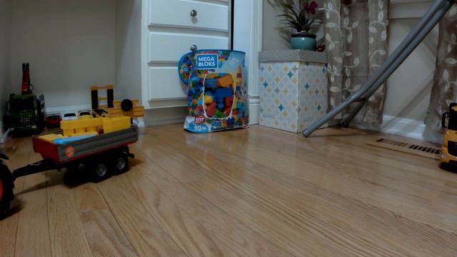 Kids RC Farm toys - Farm Tractor + Construction Crane Truck +Tipping Trailer смотреть онлайн