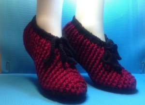 Вязание крючком ДОМАШНИЕ ТАПОЧКИ #46