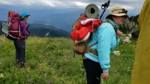 30 маршрут, через горы к морю. От плато Лаго-Наки к приюту Фишт. Западный Кавказ. Часть 1/4.