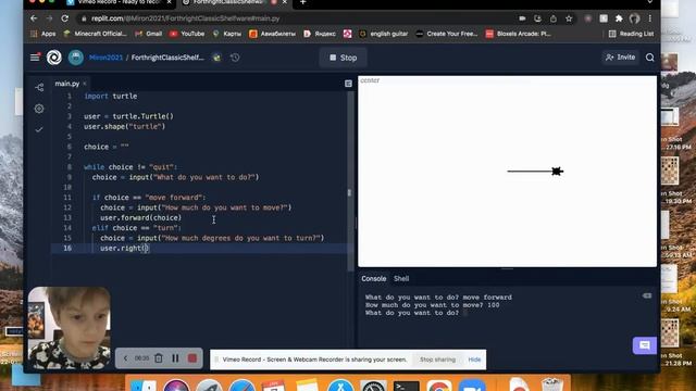 Control Turtle with python! (easy) смотреть онлайн